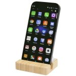 Algol stojak na telefon i zabawka sensoryczna z tworzyw sztucznych pochodzących z recylingu z elementami bambusowymi