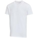 Balfour organiczna koszulka unisex z krótkim rękawem i dekoltem w serek, wykonana z materiału o gramaturze 200 g/m2, z certyf
