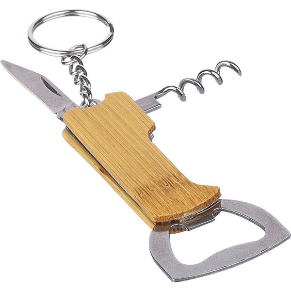 Bambusowy brelok do kluczy 3 w 1 - VA418-16