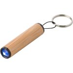 Bambusowy brelok do kluczy, lampka LED - V4896-17