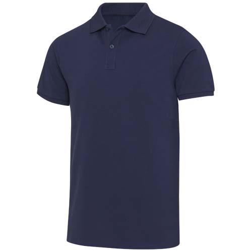 Beryl naturalna koszulka polo z recyklingu z krótkim rękawem, unisex, o gramaturze 220 g/m2