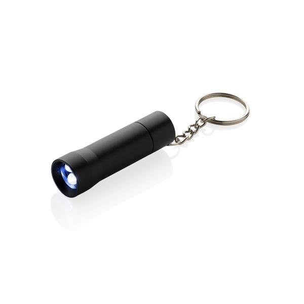 Brelok do kluczy z aluminium z recyklingu, latarka Flash - P514.0401