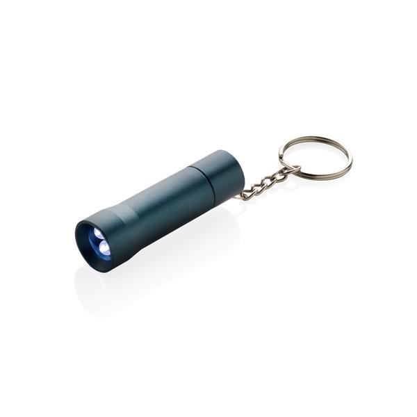 Brelok do kluczy z aluminium z recyklingu, latarka Flash - P514.0405