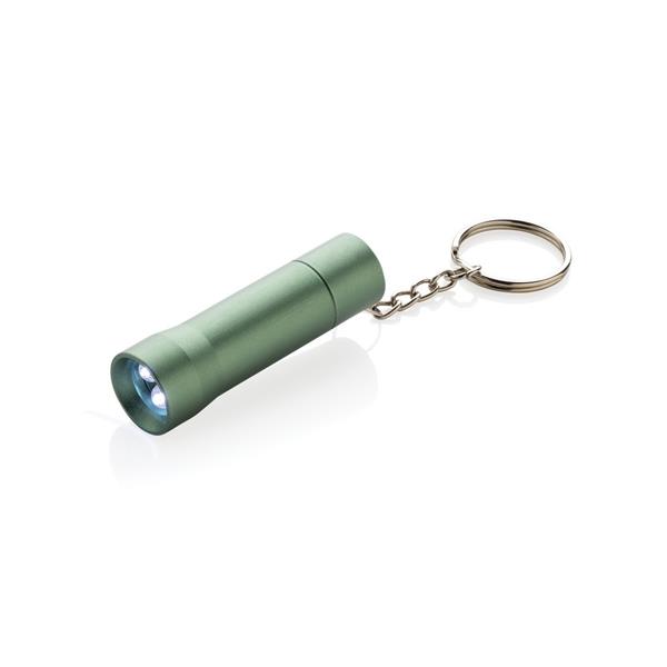 Brelok do kluczy z aluminium z recyklingu, latarka Flash - P514.0407