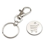 Brelok do kluczy, żeton do wózka na zakupy | Lill - V4722-03