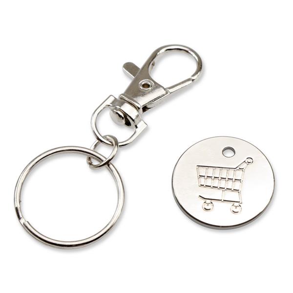 Brelok do kluczy, żeton do wózka na zakupy | Lill - V4722-04