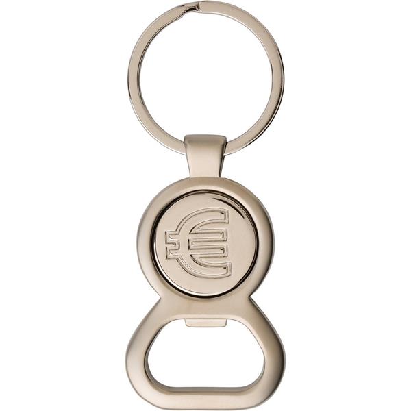 Brelok do kluczy, żeton do wózka na zakupy, otwieracz do butelek - V4093-32