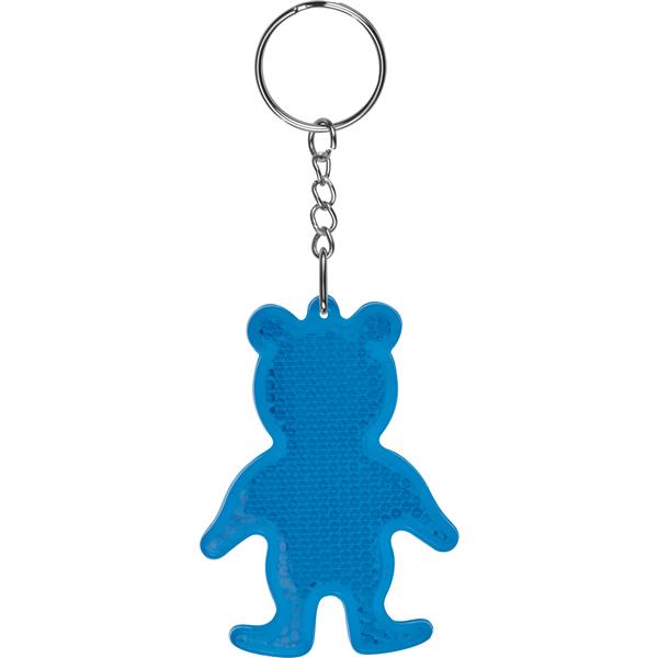 Brelok odblaskowy BEAR - niebieski