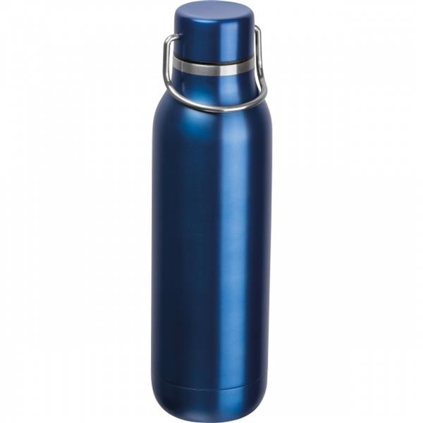Butelka stalowa BORGHOLM 600 ml - niebieski