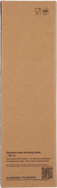 Butelka stalowa OSTROV 750 ml - szary