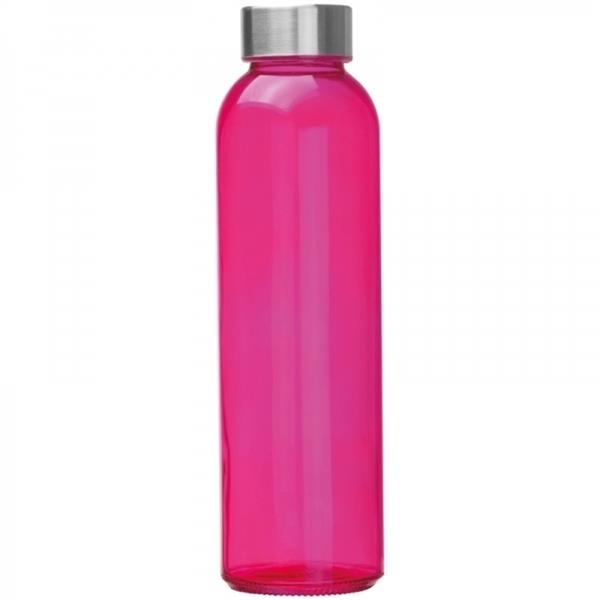 Butelka szklana INDIANAPOLIS 550 ml - różowy