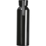 Butelka z aluminium z recyklingu CORK 600 ml - czarny