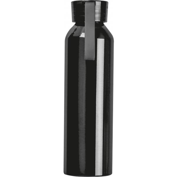 Butelka z aluminium z recyklingu CORK 600 ml - czarny