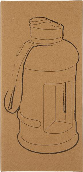 Butelka z tritanu soft touch GAINESVILLE 1300 ml - czarny