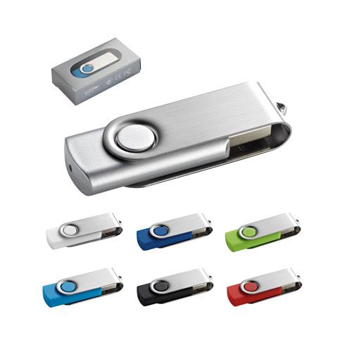 CLAUDIUS 4GB. Pamięć flash USB 4 GB z metalowym klipsem