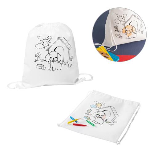 DRAWS. Plecak z non-woven do kolorowania (80 g/m2)
