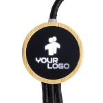 Długi kabel 3w1 z podświetlanym logo LH-ZMU06 - beżowy