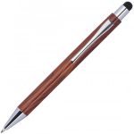 Długopis drewniany touch pen BILZEN - brązowy