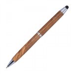 Długopis drewniany touch pen ERFURT - beżowy