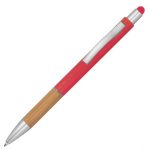 Długopis plastikowy touch pen TRIPOLI - czerwony