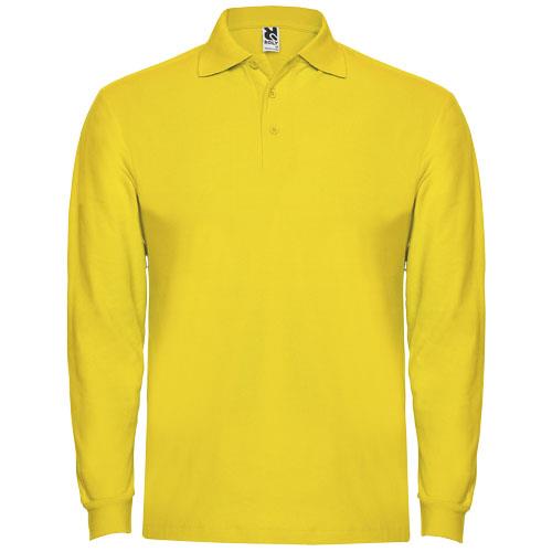 Estrella koszulka męska polo z długim rękawem 220 g/m2