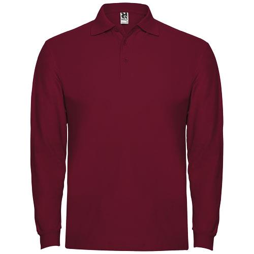 Estrella koszulka męska polo z długim rękawem 220 g/m2
