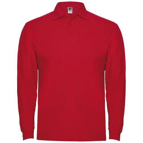 Estrella koszulka męska polo z długim rękawem 220 g/m2