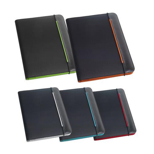 FITZGERALD. Teczka A4 z PU i 800D z blokiem strony w linie