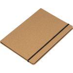 Folder A4 w linie z papieru z recyklingu SYRACUSE - beżowy