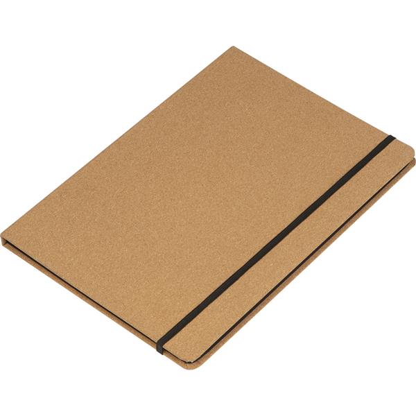 Folder A4 w linie z papieru z recyklingu SYRACUSE - beżowy