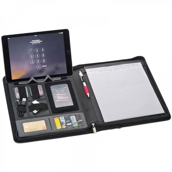 Folder A4 z power bankiem 5000 mAh ELDA - szary
