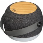 Głośnik bluetooth z ładowarką indukcyjną rPET PIACENZA - ciemnoszary