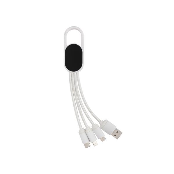 Kabel do ładowania 4 w 1 z karabińczykiem - P302.073