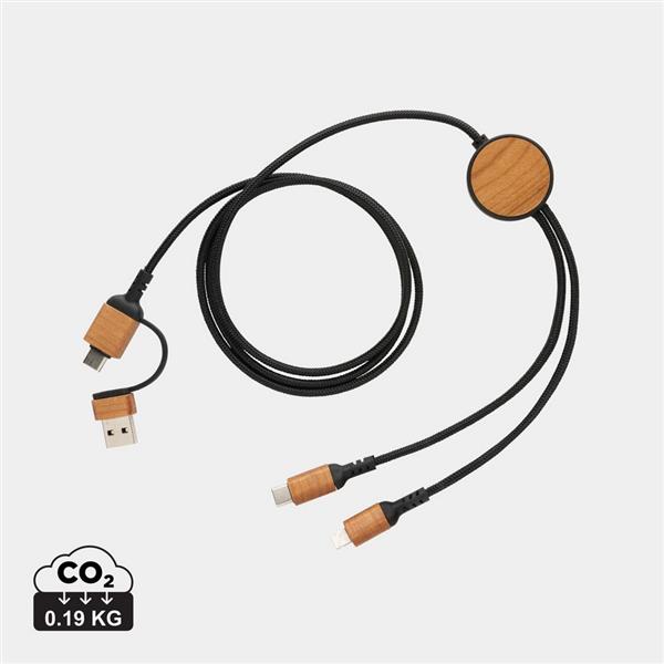 Kabel do ładowania 6 w 1 Ohio, plastik z recyklingu - P302.861