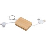 Kabel do ładowania brelok BELLEVUE - beżowy