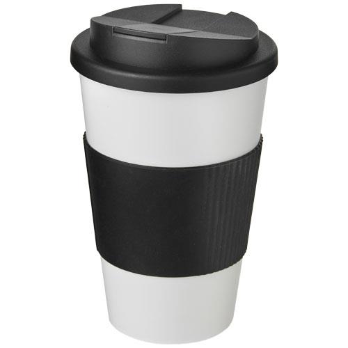 Kubek Americano® 350 ml z uchwytem i pokrywką chroniącą przed rozlaniem