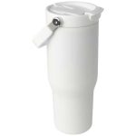 Kubek Bronx o pojemności 900 ml, z izolacją próżniową, wykonany ze recyklingowanej stali nierdzewnej z certyfikatem RCS i z m