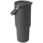 Kubek Bronx o pojemności 900 ml, z izolacją próżniową, wykonany ze recyklingowanej stali nierdzewnej z certyfikatem RCS i z m