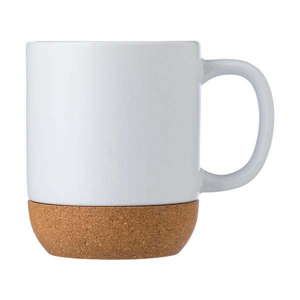 Kubek ceramiczny 300 ml z korkowym elementem - V6985-02