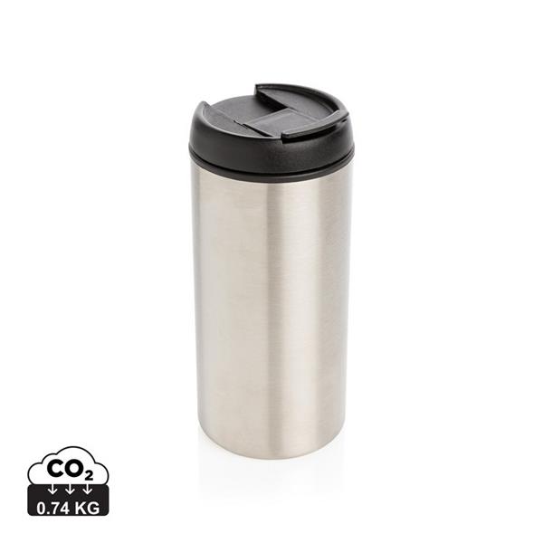 Kubek podróżny 300 ml Metro ze stali nierdzewnej z recyklingu - P435.042
