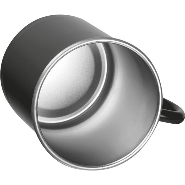 Kubek stalowy TREZZO 350 ml - czarny