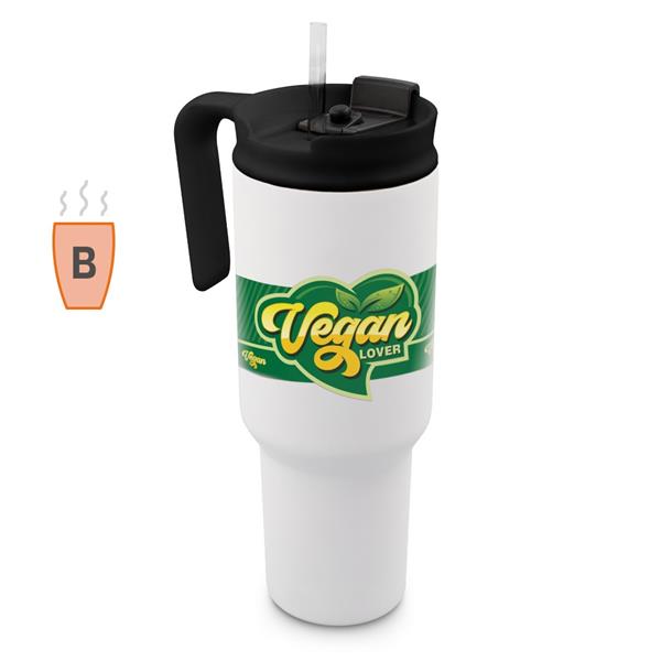 Kubek termiczny 1100 ml Air Gifts z ergonomicznym uchwytem | Ony - VA094-02