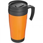 Kubek termiczny plastikowy FORT WORTH 400 ml - pomarańczowy