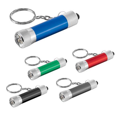 LERGAN. Aluminiowy brelok z latarką 3 LED