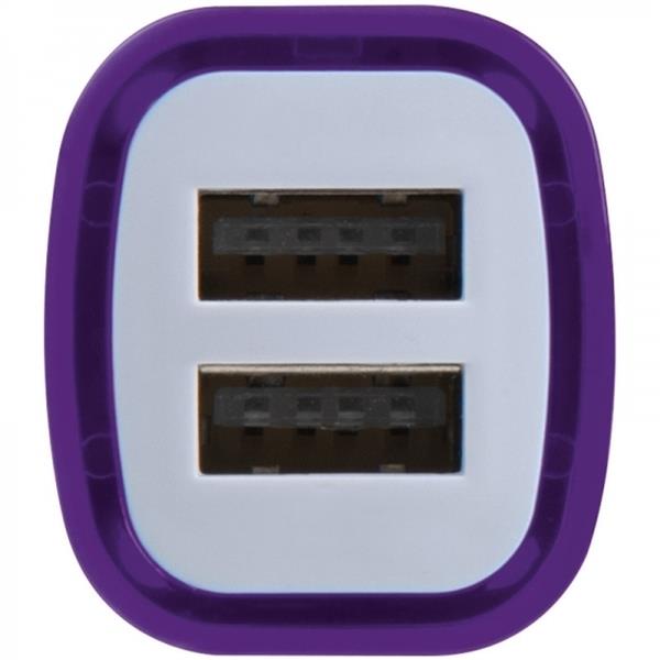 Ładowarka samochodowa USB FRUIT - fioletowy