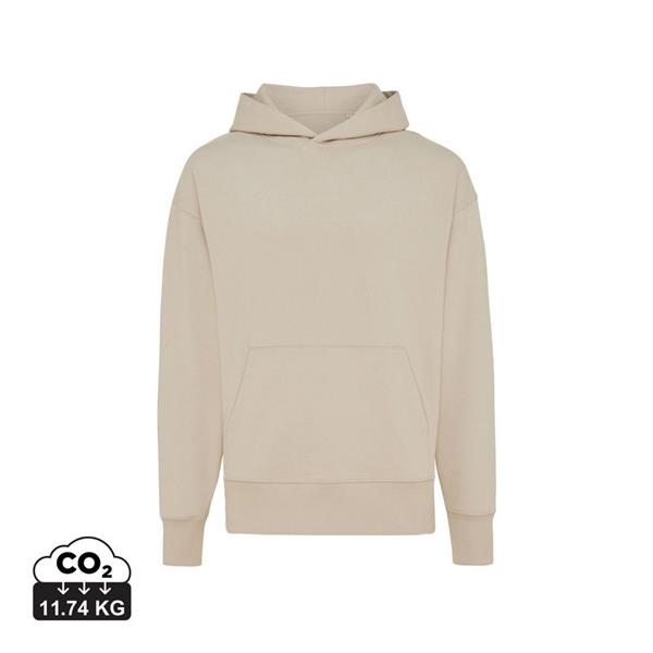 Luźna bluza z kapturem z bawełny z recyklingu Iqoniq Yoho - T9402.006.XXXL