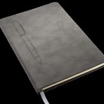 Magnetyczny notes z długopisem 124715135 - szary - ciemny
