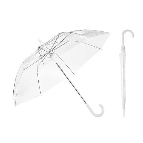 NICHOLAS. Przezroczysty parasol POE z automatycznym otwieraniem