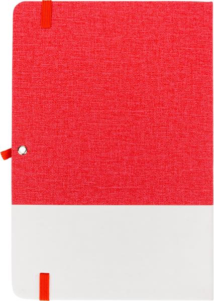 Notes A5 w kratkę BARDOLINO - czerwony
