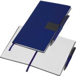 Notes A5 w linie z długopisem MERSIN - granatowy